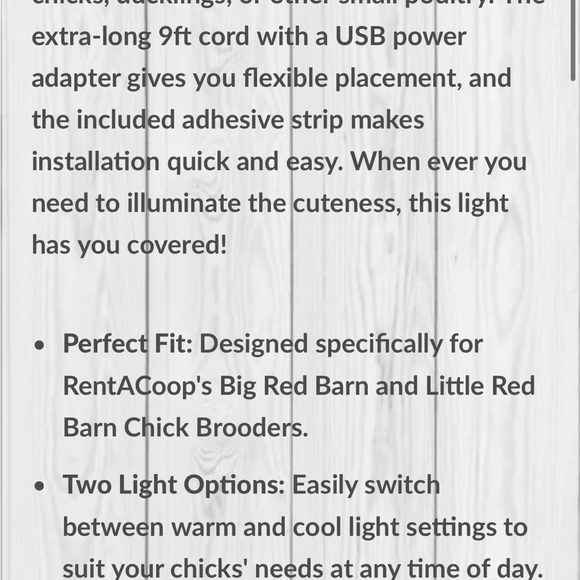 LED Light for RentACoop Brooder Box - Picture 5 of 7